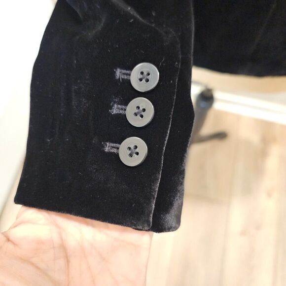 Calvin Klein Women's Velvet One-Button Jacket Size 6 - Picture 5 of 8